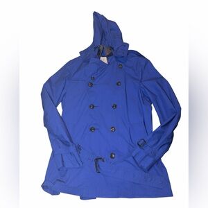 Burberry Brit women M blue trench coat